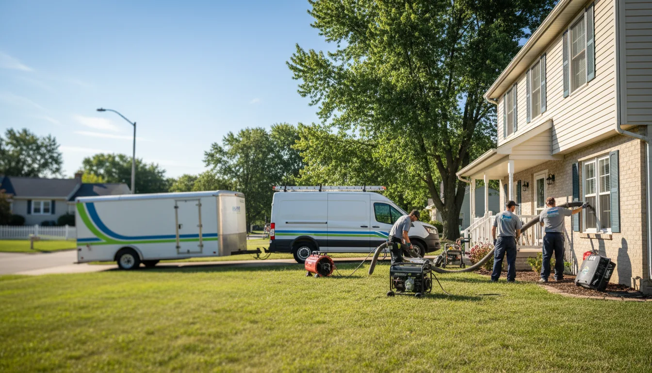 Flooded Basement Restoration And Cleanup With Repair in Michigan Center, MI near me